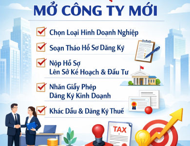 THỦ TỤC MỞ CÔNG TY MỚI THEO QUY ĐỊNH PHÁP LUẬT TẠI TỈNH AN GIANG